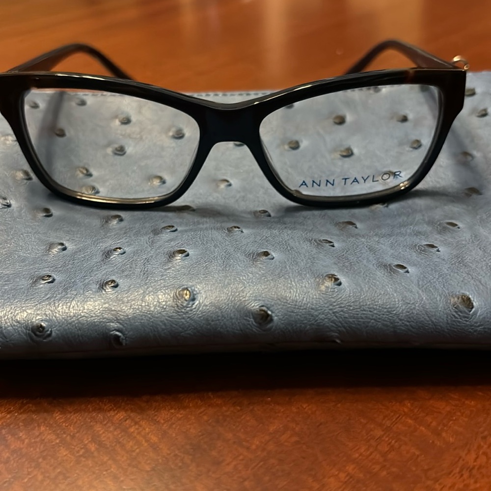 Brand new blue with tortoise on top corners plastic Ann Taylor eyewear 53/15